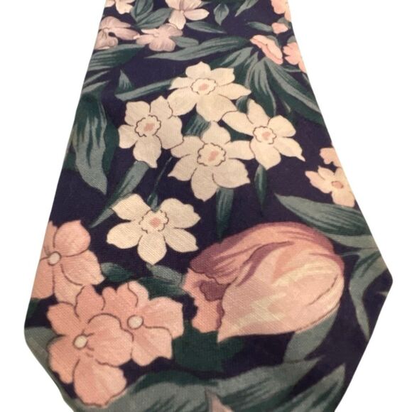 Rohde-Royce Men’s Vintage Flowered Tie - Picture 2 of 6